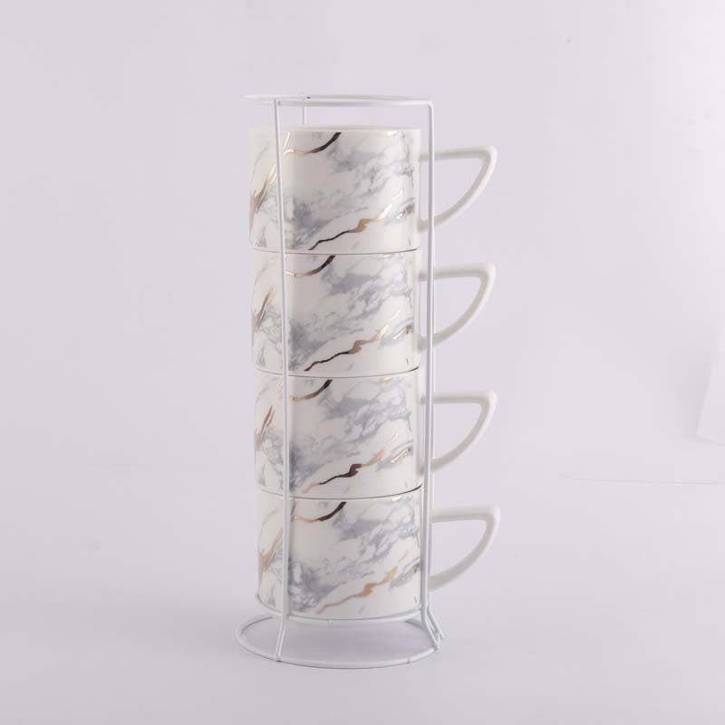 Buy Marble Era Cup - White - Set Of Four Cup from Vaaree