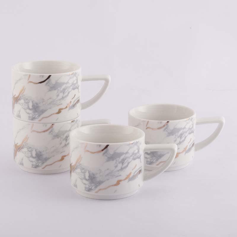 Buy Marble Era Cup - White - Set Of Four Cup from Vaaree