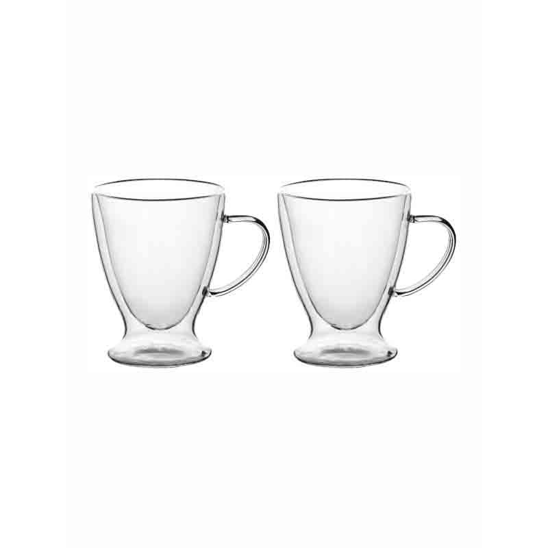 Buy Shape of Who Glass Mug - Set of Two Cup from Vaaree