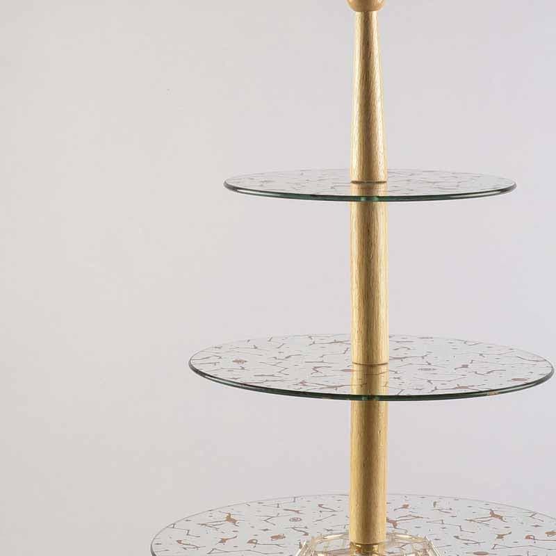 Buy Aurel Tiered Glass Cupcake Stand Cake Stand from Vaaree