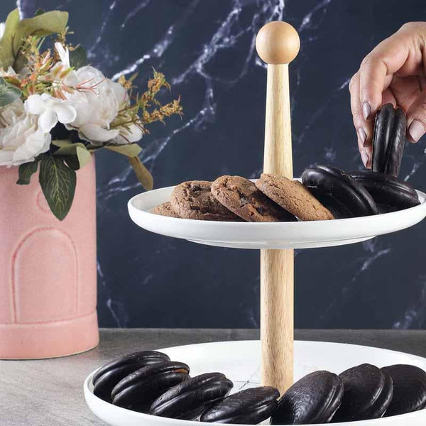 Buy Laurel Two-Tier Dessert Stand Cake Stand from Vaaree