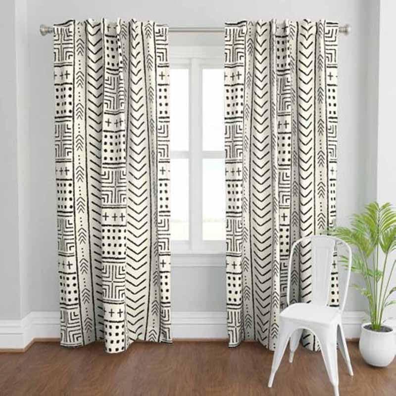 Buy Aztec Brim Curtain Curtains from Vaaree