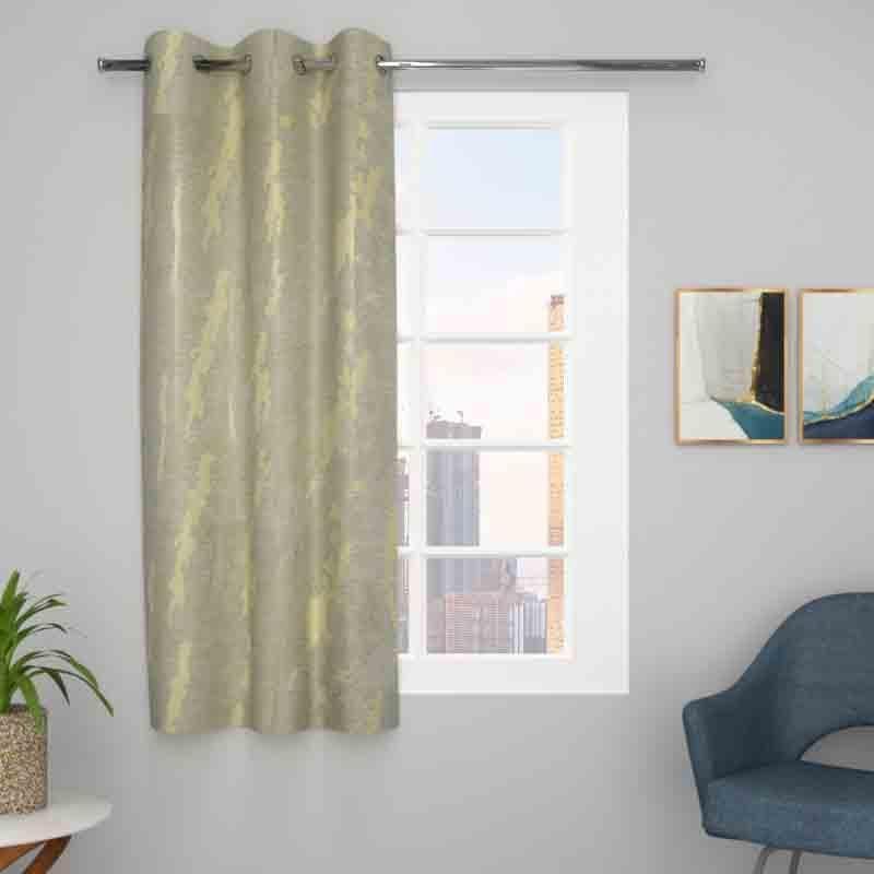 Buy Blotches Curtain - Grey Curtains from Vaaree