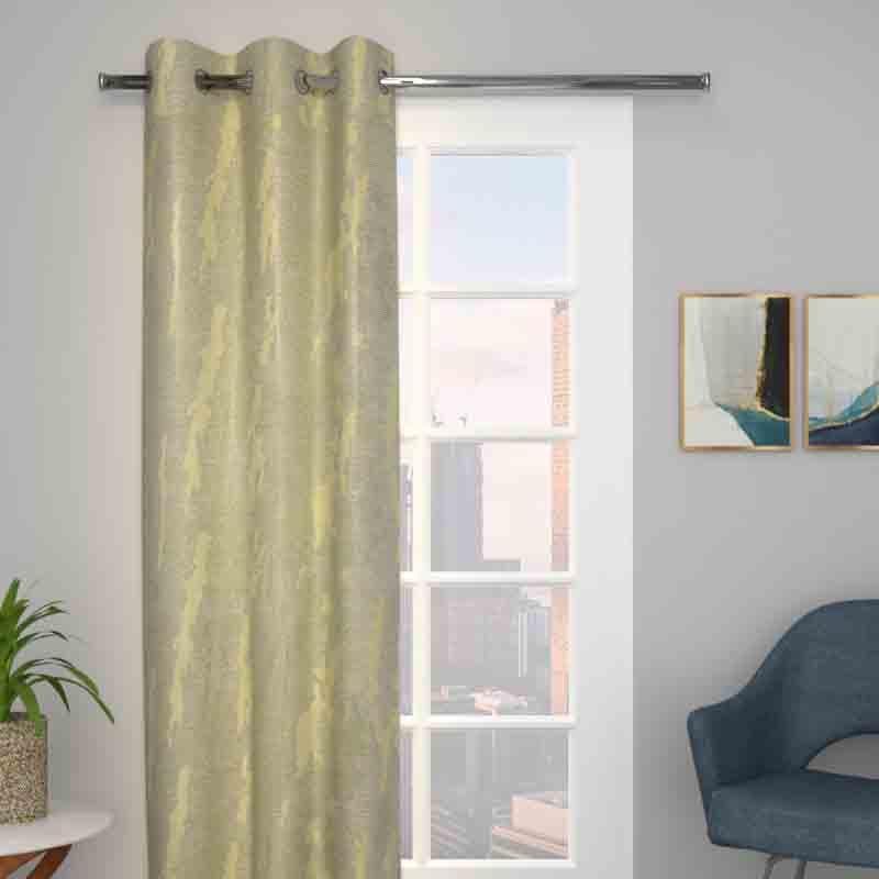 Buy Blotches Curtain - Grey Curtains from Vaaree