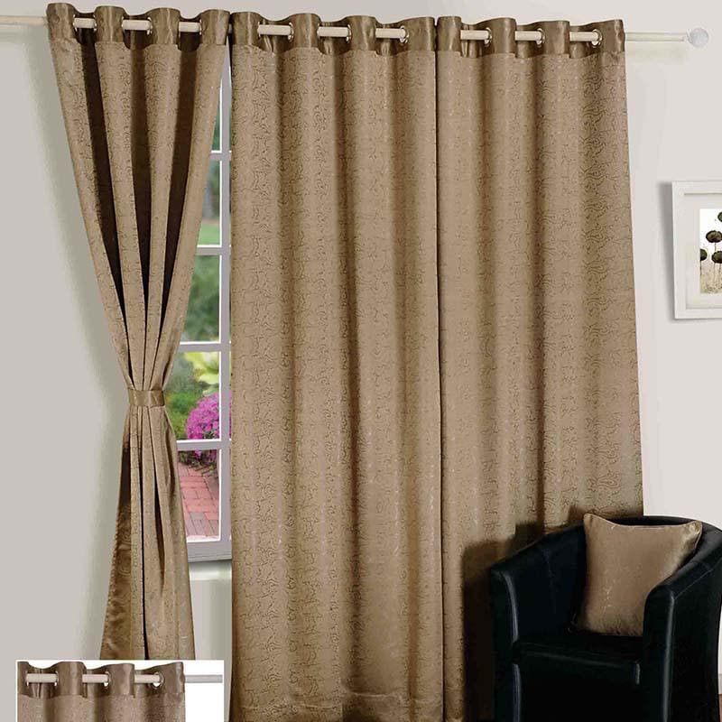 Buy Earthy Brown Curtain Curtains from Vaaree