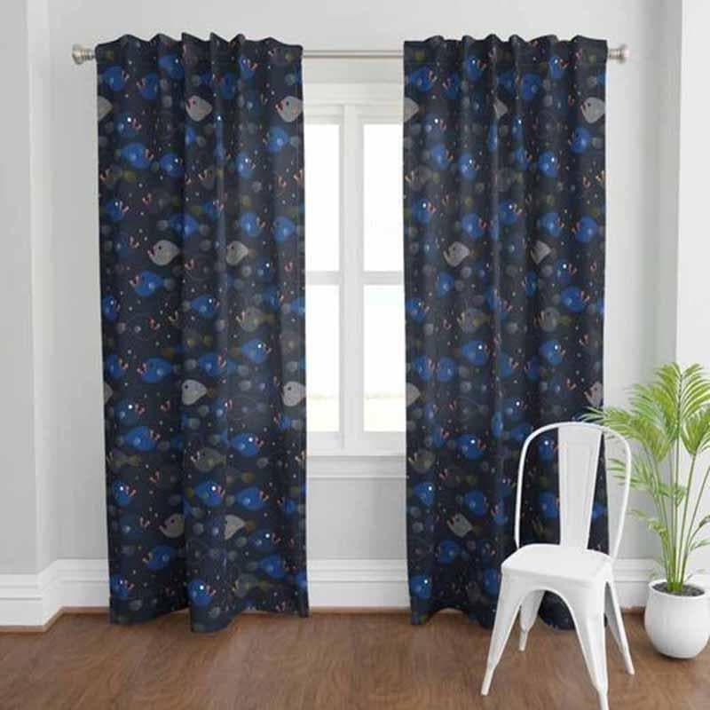 Buy Fishy Dip Curtain Curtains from Vaaree