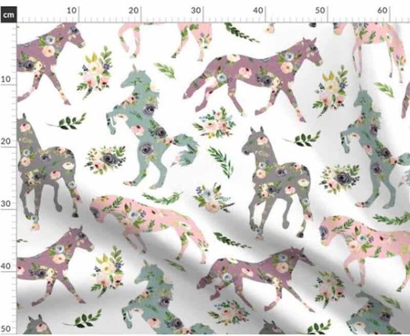 Buy Floral Horse Ride Curtain Curtains from Vaaree