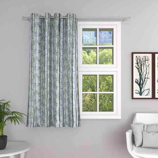 Buy Flurry Floss Curtain - Grey Curtains from Vaaree