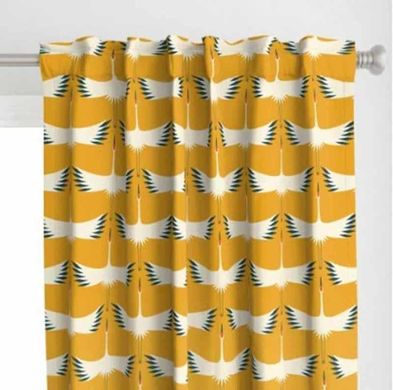Curtains - Flying Cranes Curtain
