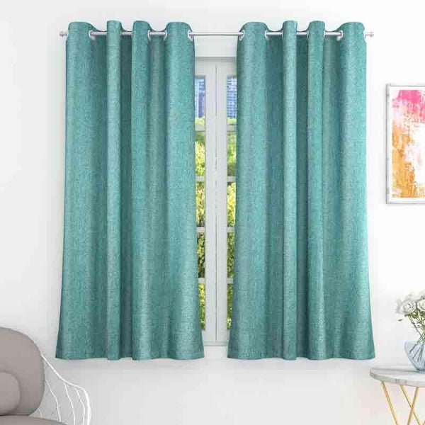 Buy Gradience Curtain - Teal Curtains from Vaaree