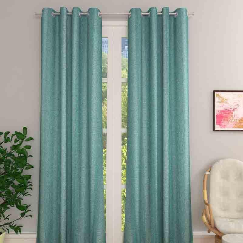 Buy Gradience Curtain - Teal Curtains from Vaaree