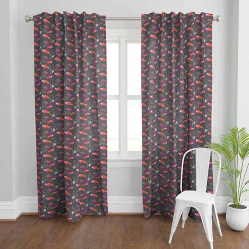 Buy Grafitti Fish Curtain Curtains from Vaaree