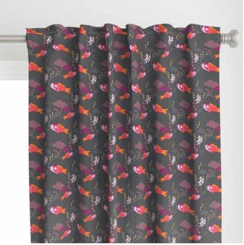 Buy Grafitti Fish Curtain Curtains from Vaaree