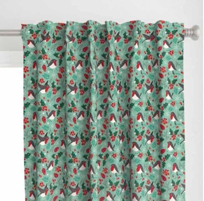 Buy It's Christmas Time Curtain Curtains from Vaaree