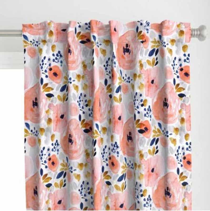 Buy Magna Florals Curtain Curtains from Vaaree