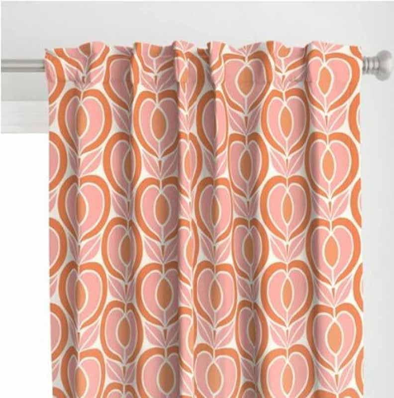 Buy Peachy Peach Curtain Curtains from Vaaree