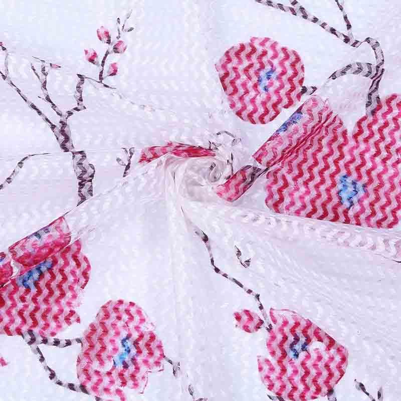 Buy Rosey Love Curtain (Pink)- Set Of Two Curtains from Vaaree