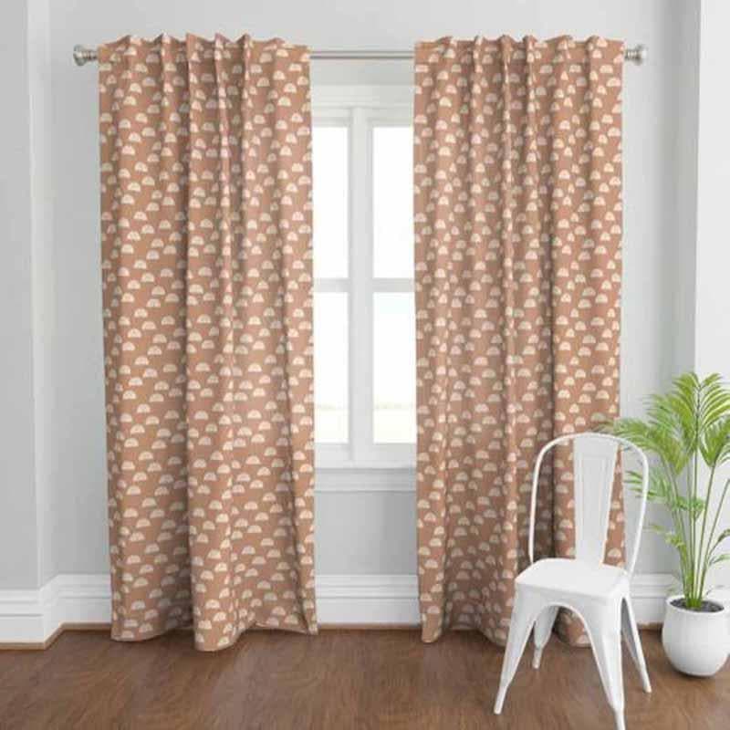 Curtains - Uphill Block print Curtain