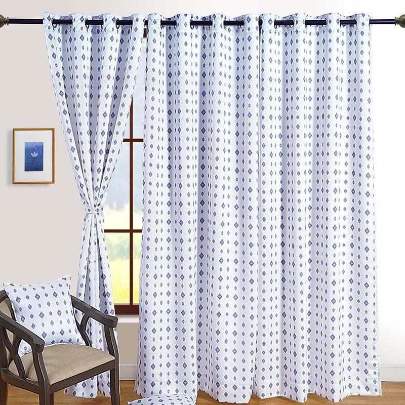 Buy White Serendipity Curtain Curtains from Vaaree