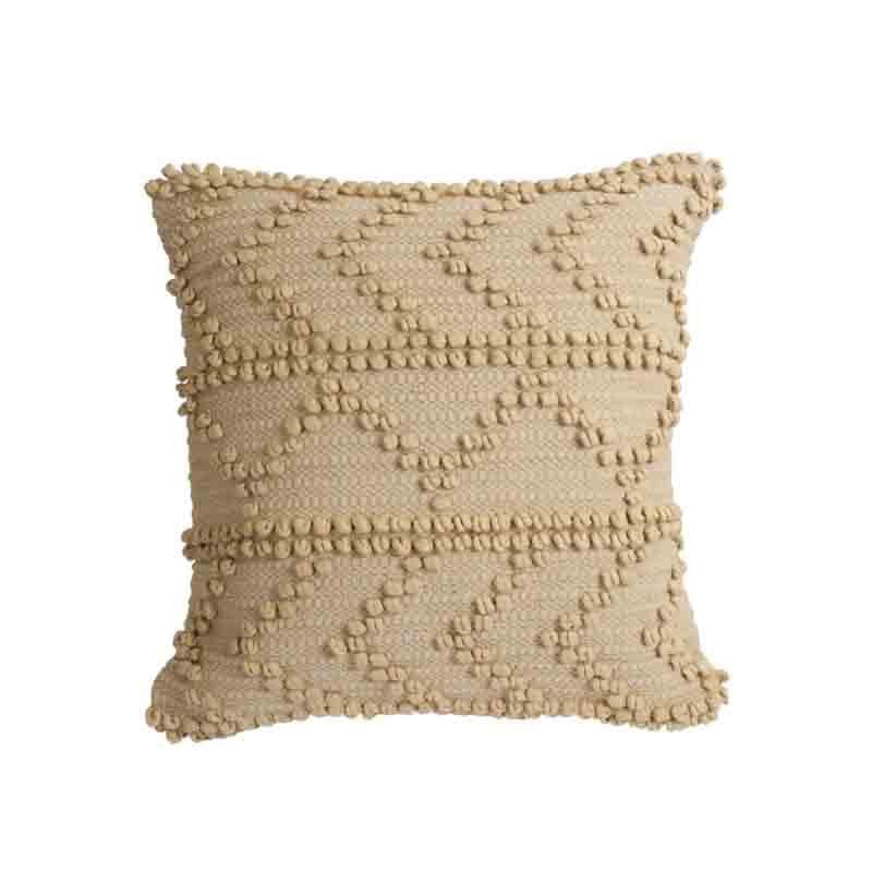 Buy Bead Beats Cushion Cover - Beige - Set Of Two Cushion Cover Sets from Vaaree