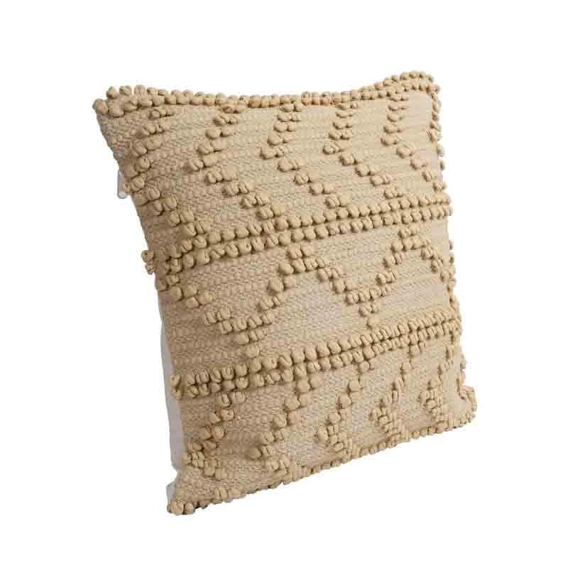 Buy Bead Beats Cushion Cover - Beige - Set Of Two Cushion Cover Sets from Vaaree