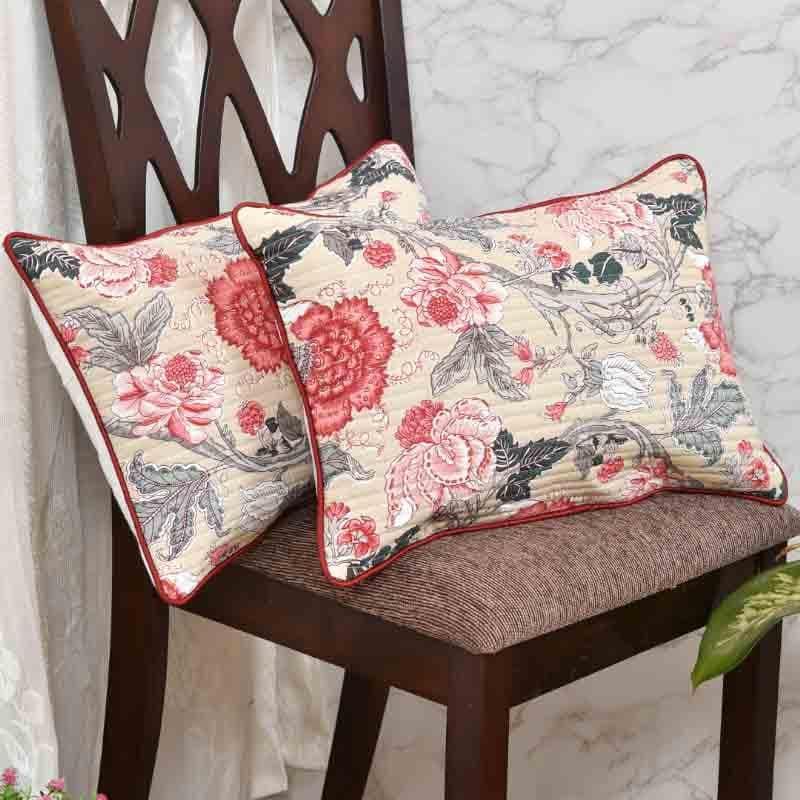 Cushion Cover Sets - Begonias Rectangle Cushion Cover - Set Of Two