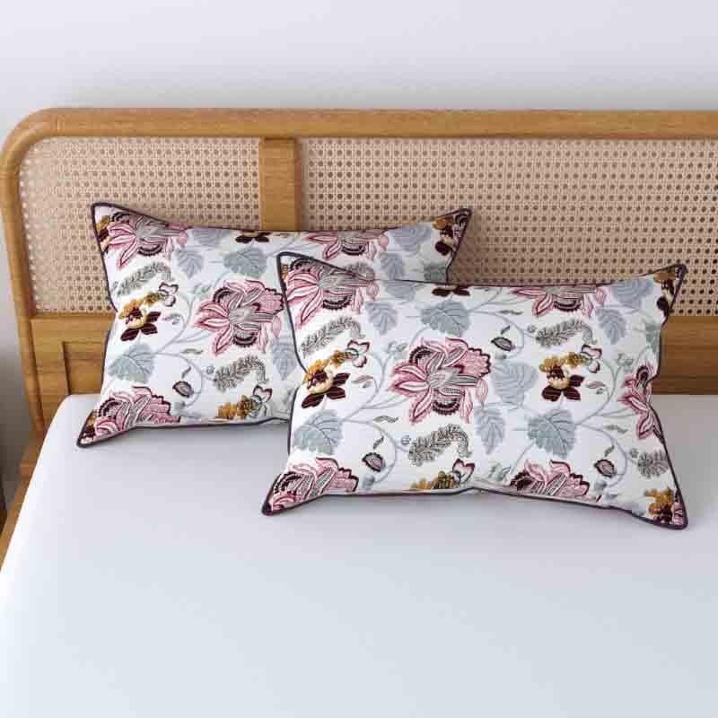Cushion Cover Sets - Buttercups Rectangle Cushion Cover - Set Of Two - Pink
