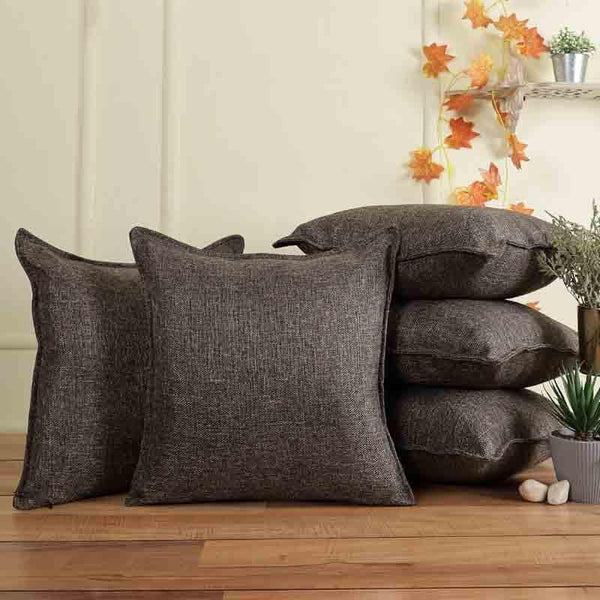 Cushion Cover Sets - Chalky Grey Cushion Cover- Set Of Five