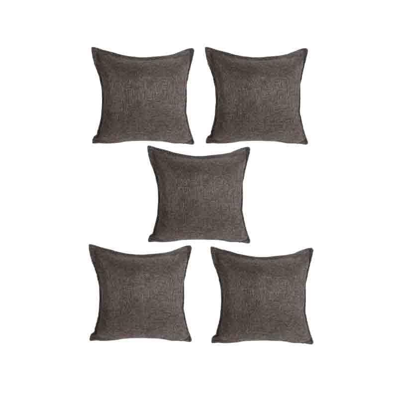 Buy Chalky Grey Cushion Cover- Set Of Five Cushion Cover Sets from Vaaree