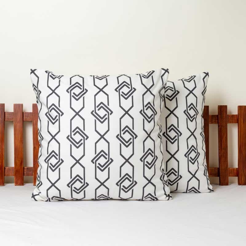 Cushion Cover Sets - Crafted Charm Cushion Cover - Set of Two