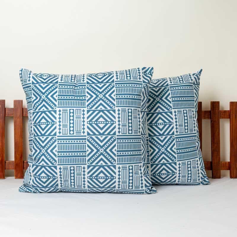 Buy Crafted In Blue Cushion Cover - Set of Two Cushion Cover Sets from Vaaree