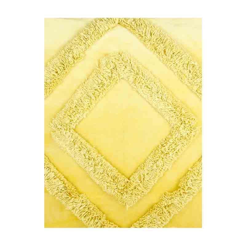 Buy Diamond Rings Tufted Cushion Cover - (Yellow) - Set Of Two Cushion Cover Sets from Vaaree