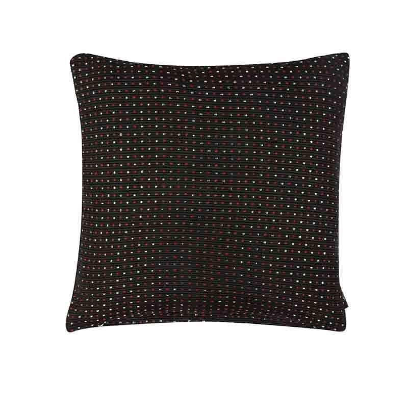 Cushion Cover Sets - Dots & Dots Cushion Cover - Black - Set Of Five