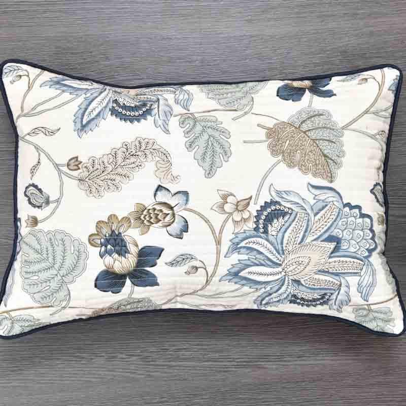 Buy Floral Whispers Rectangular Cushion Cover - Set Of Two Cushion Cover Sets from Vaaree