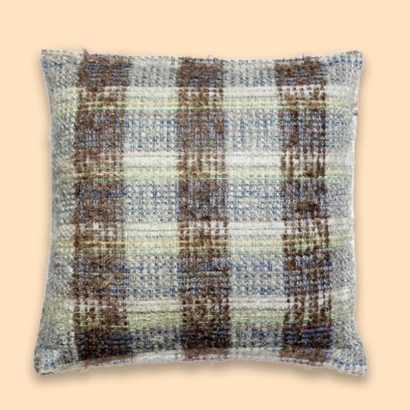 Cushion Cover Sets - Frayed Checks Cushion Cover - Set Of Five