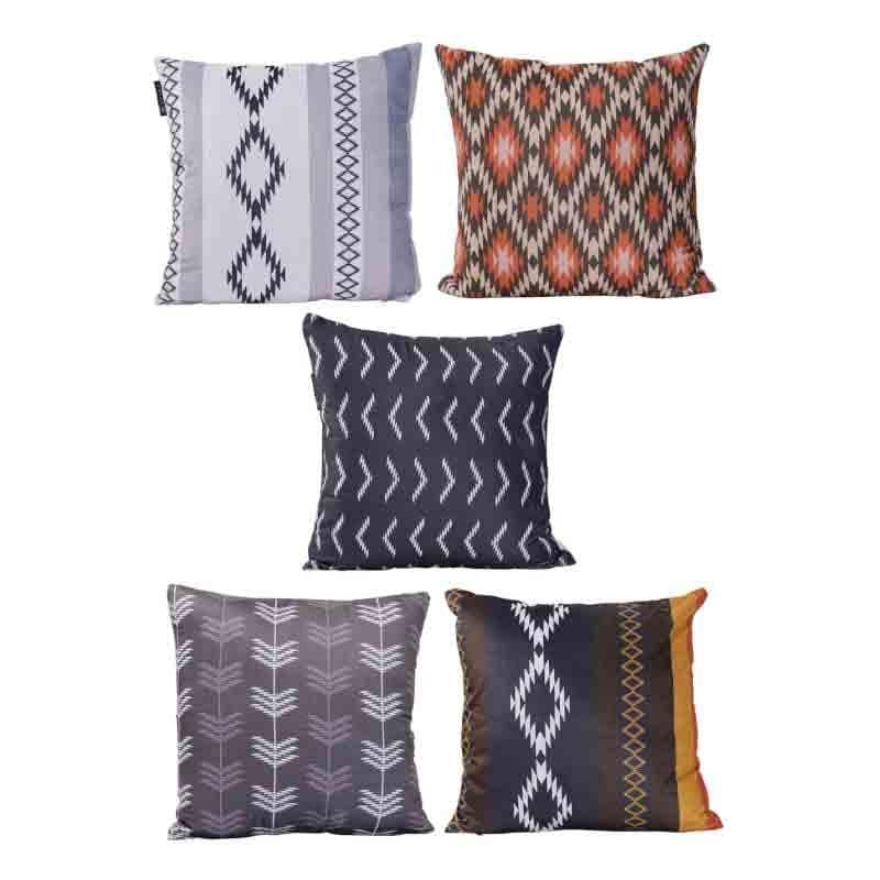 Cushion Cover Sets - Geometric Madness Cushion Cover - Set Of Five