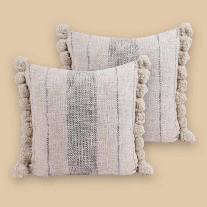 Buy Graphite Cushion Cover - Set Of Two Cushion Cover Sets from Vaaree