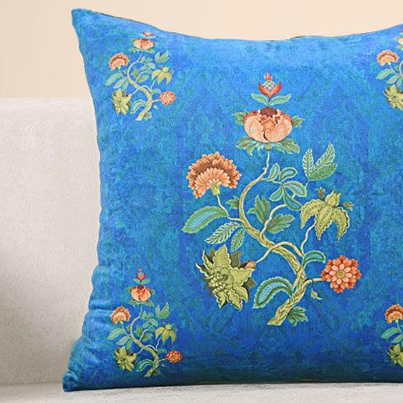 Buy Lapiz Lazuli Cushion Cover - Set Of Two Cushion Cover Sets from Vaaree