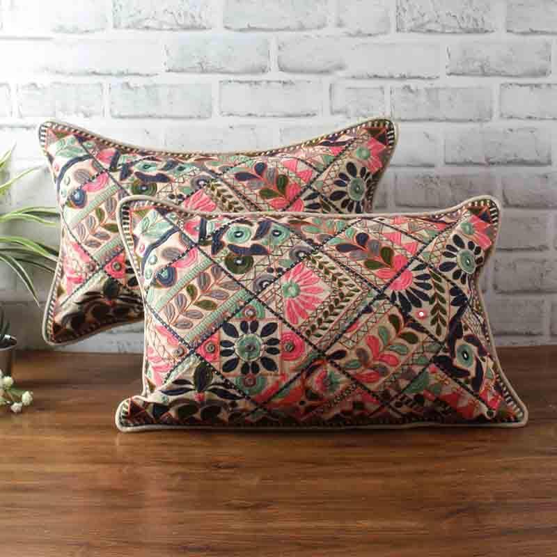 Buy Mandala Crush Cushion Cover - Set Of Two Cushion Cover Sets from Vaaree