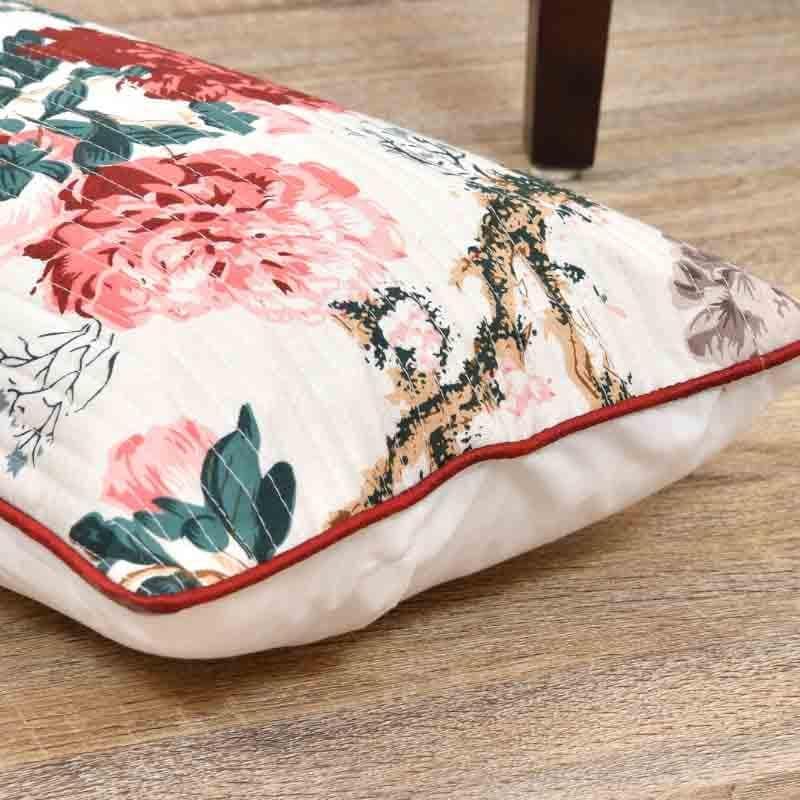 Buy Miss Rose Rectangular Cushion Cover - Set Of Two Cushion Cover Sets from Vaaree