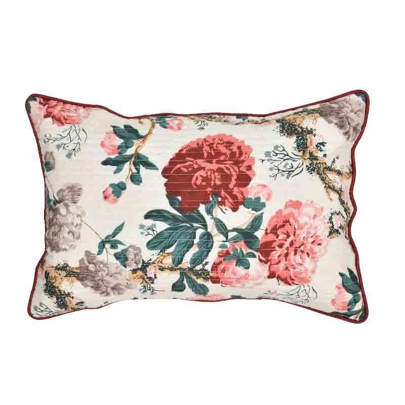 Buy Miss Rose Rectangular Cushion Cover - Set Of Two Cushion Cover Sets from Vaaree