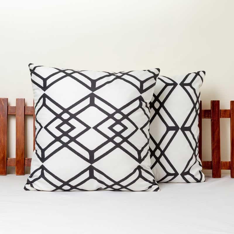 Buy Moda Geometro Printed Cushion Cover - Set Of Two Cushion Cover Sets from Vaaree