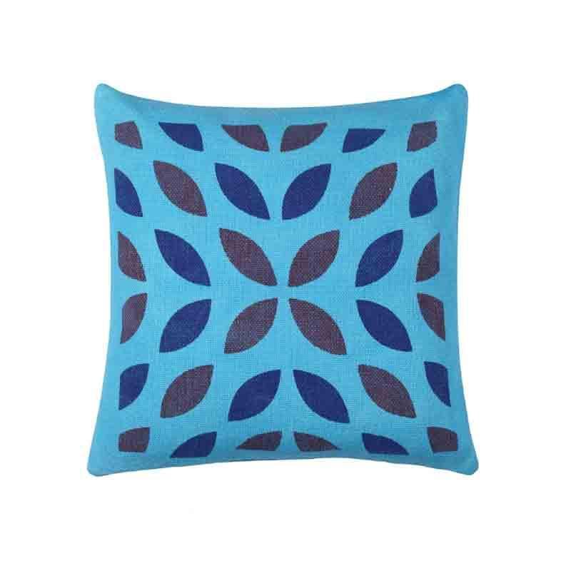 Buy Scattered Petals Cushion Cover - Blue - Set Of Five Cushion Cover Sets from Vaaree