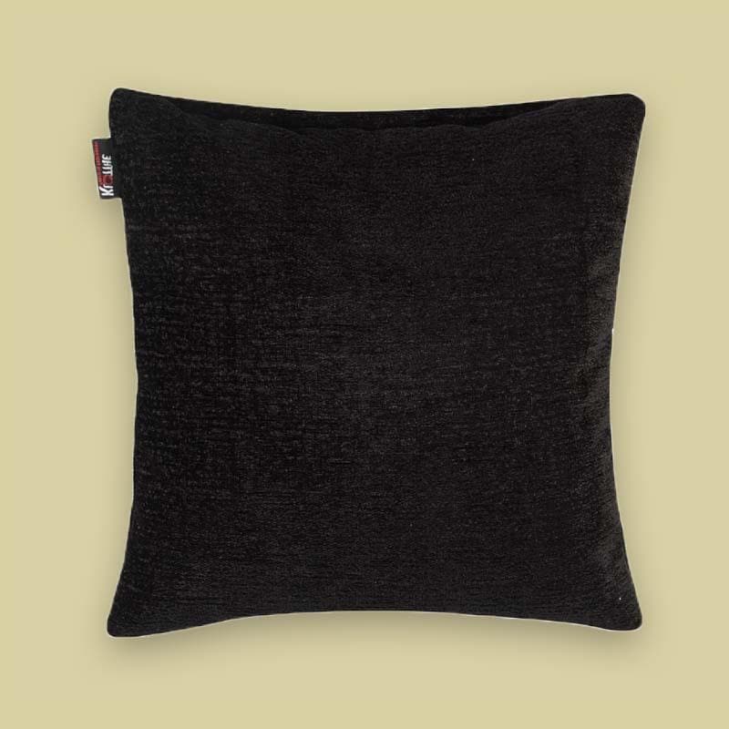 Buy Solid Story Cushion Cover - Black - Set Of Five Cushion Cover Sets from Vaaree