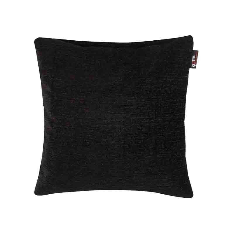 Buy Solid Story Cushion Cover - Black - Set Of Five Cushion Cover Sets from Vaaree