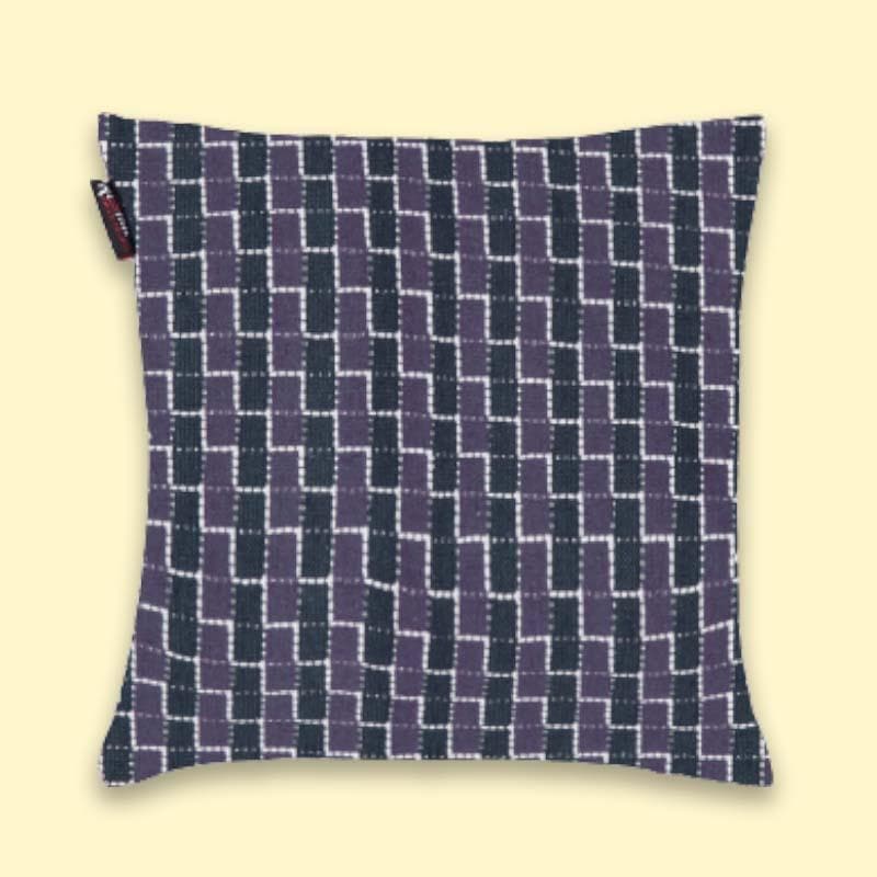 Buy Tiles Cushion Cover - Blue - Set Of Five Cushion Cover Sets from Vaaree