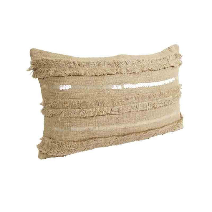 Cushion Cover Sets - Tinsel Cushion Cover - (Beige) - Set Of Two