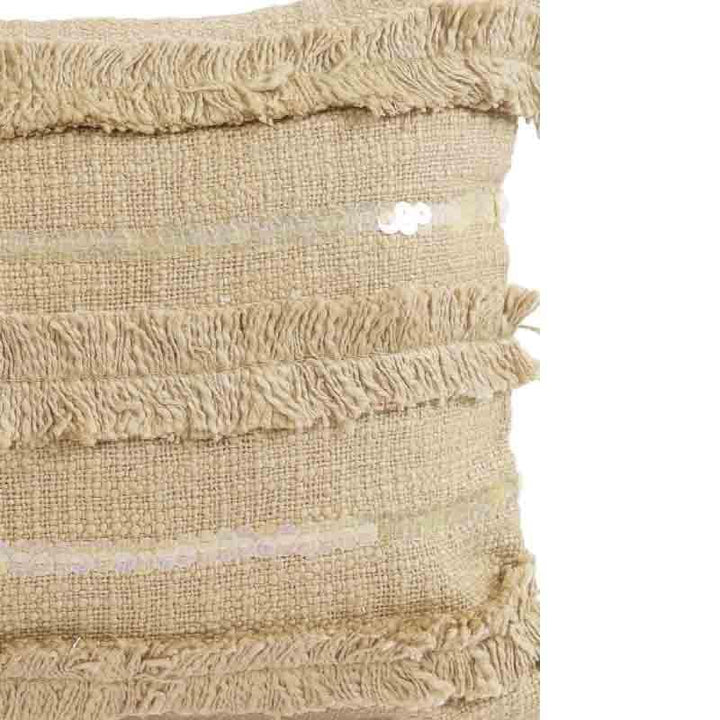 Cushion Cover Sets - Tinsel Cushion Cover - (Beige) - Set Of Two