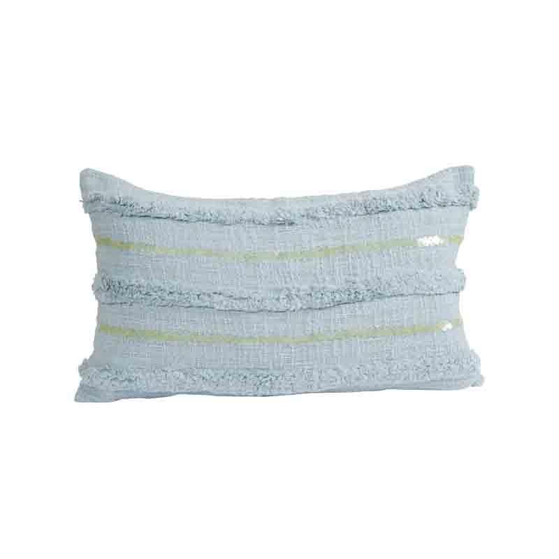 Buy Tinsel Cushion Cover - (Blue) - Set Of Two Cushion Cover Sets from Vaaree