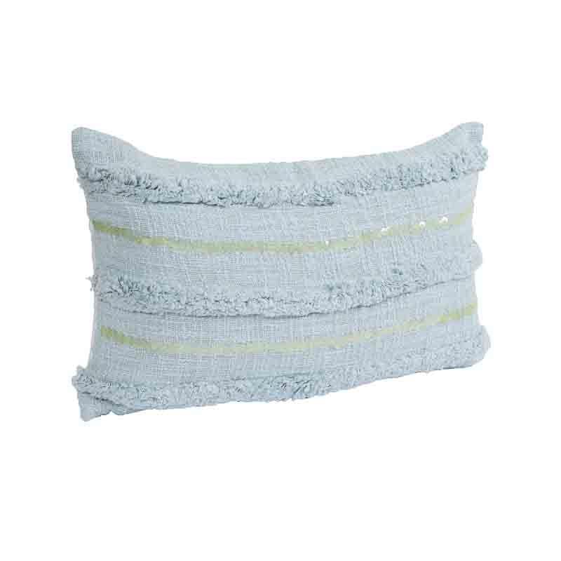 Buy Tinsel Cushion Cover - (Blue) - Set Of Two Cushion Cover Sets from Vaaree